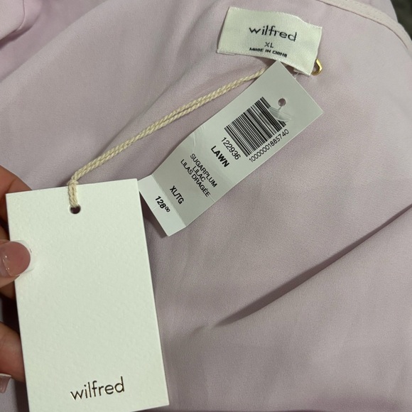NWT WILFRED Women’s Lawn Wrap Mini Dress - Picture 13 of 16